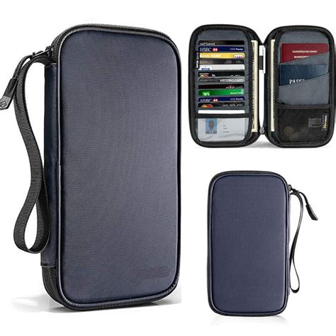 rfid blocking card passport|rfid passport holder with strap.